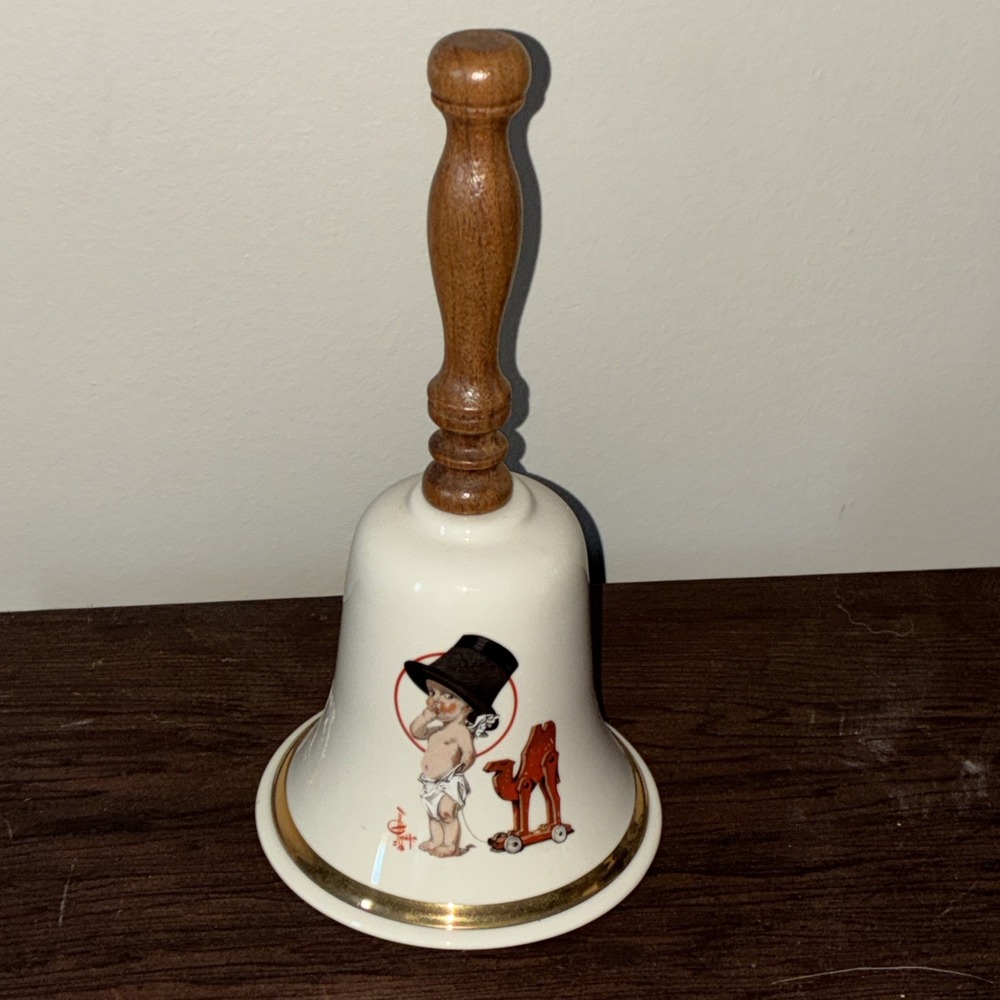 Vintage Saturday Evening Post 1977 Annual Bell Porcelain Bell 1st addition‎ 2372